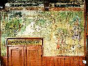 dekorativ malning och inredning i den sa kallade bergoovaningen, Carl Larsson